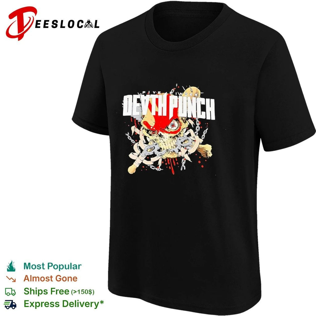 Five Finger Death Punch Skull with Brass Knuckles Unisex