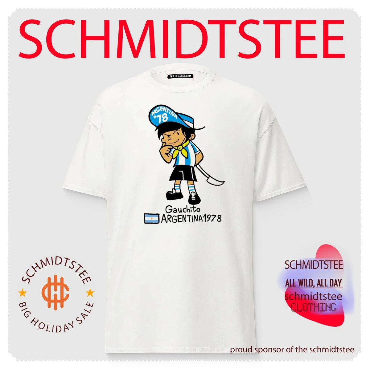 Gauchito 1978 Argentina World Cup Mascot shirt Unisex