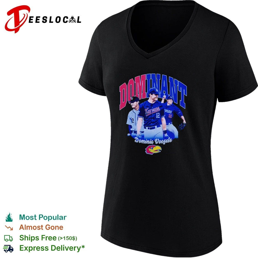 Dominant Dominic Voegele Kansas Jayhawks Baseball Unisex