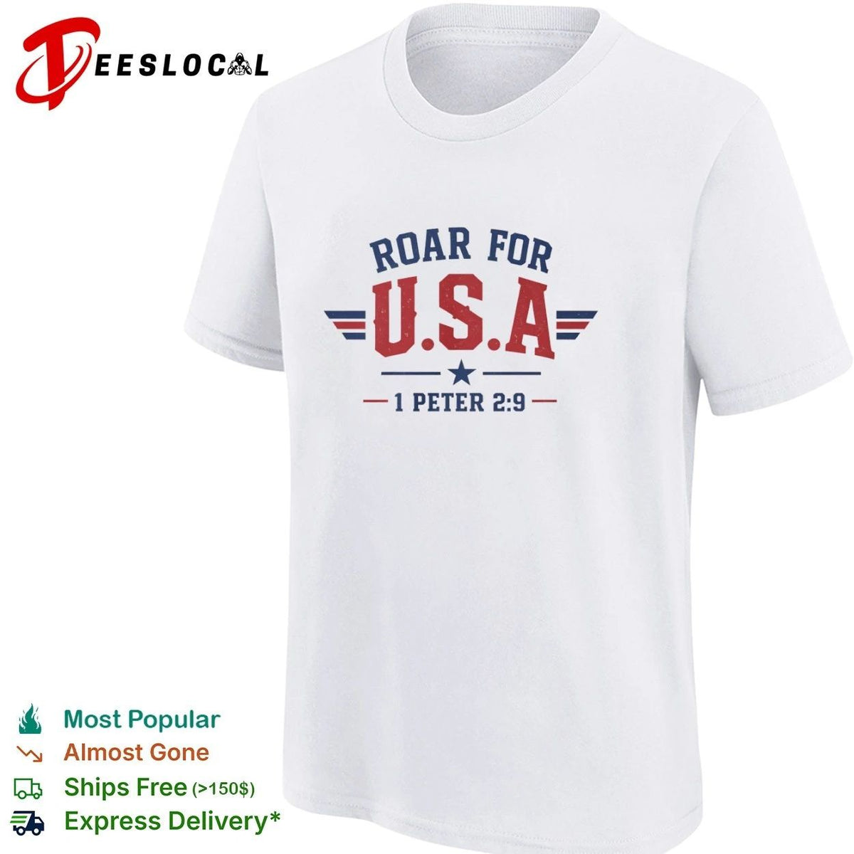 Roar for USA 1 Peter 2 9 Patriotic Unisex