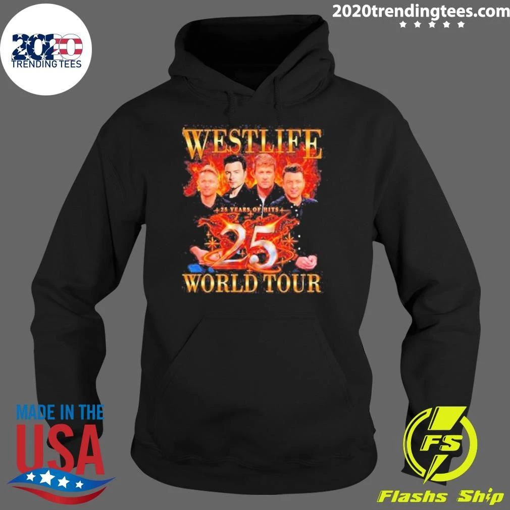 Westlife 25 Years of Hits World Tour 2026 Shirt