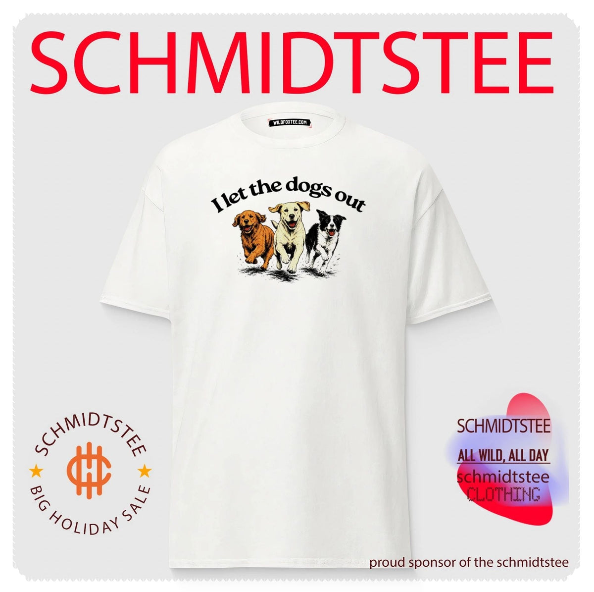 I Let the Dogs Out golden retriever labrador shirt Unisex