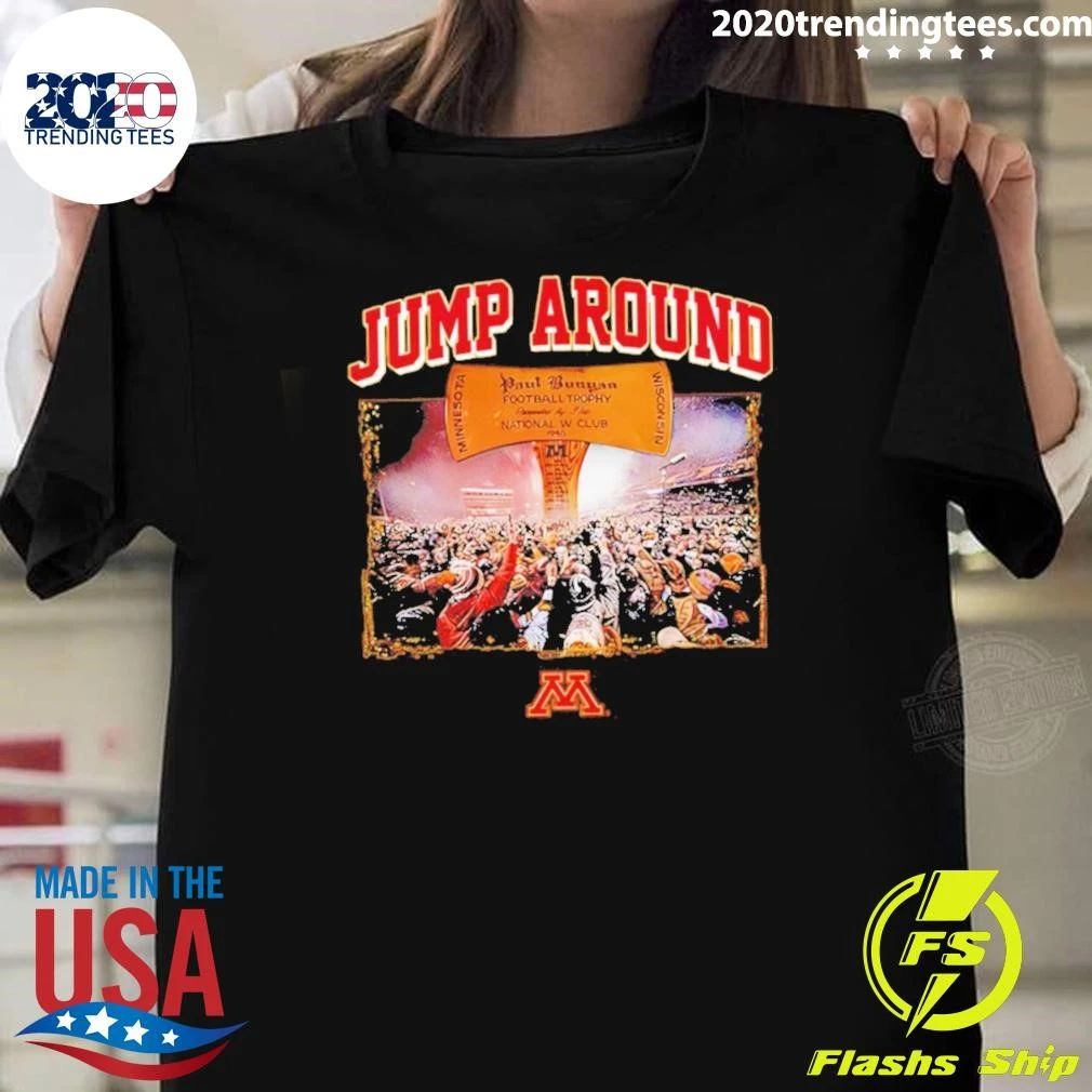 Jump Around Minnesota Golden Gophers Football Photo Shirt