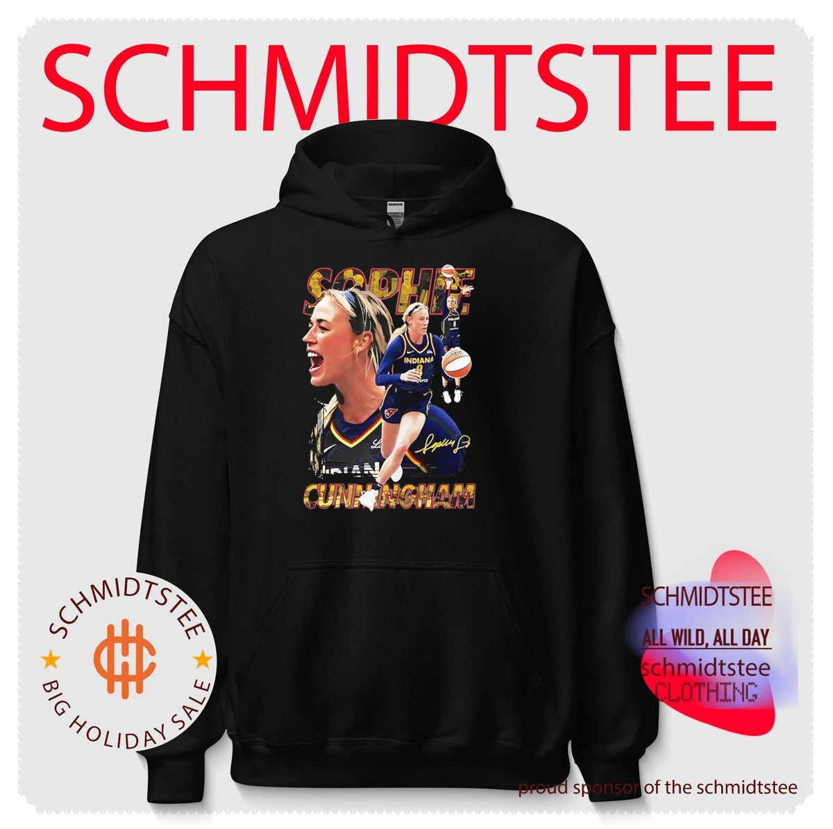 Indiana Fever Sophie Cunningham portrait signature vintage shirt Unisex