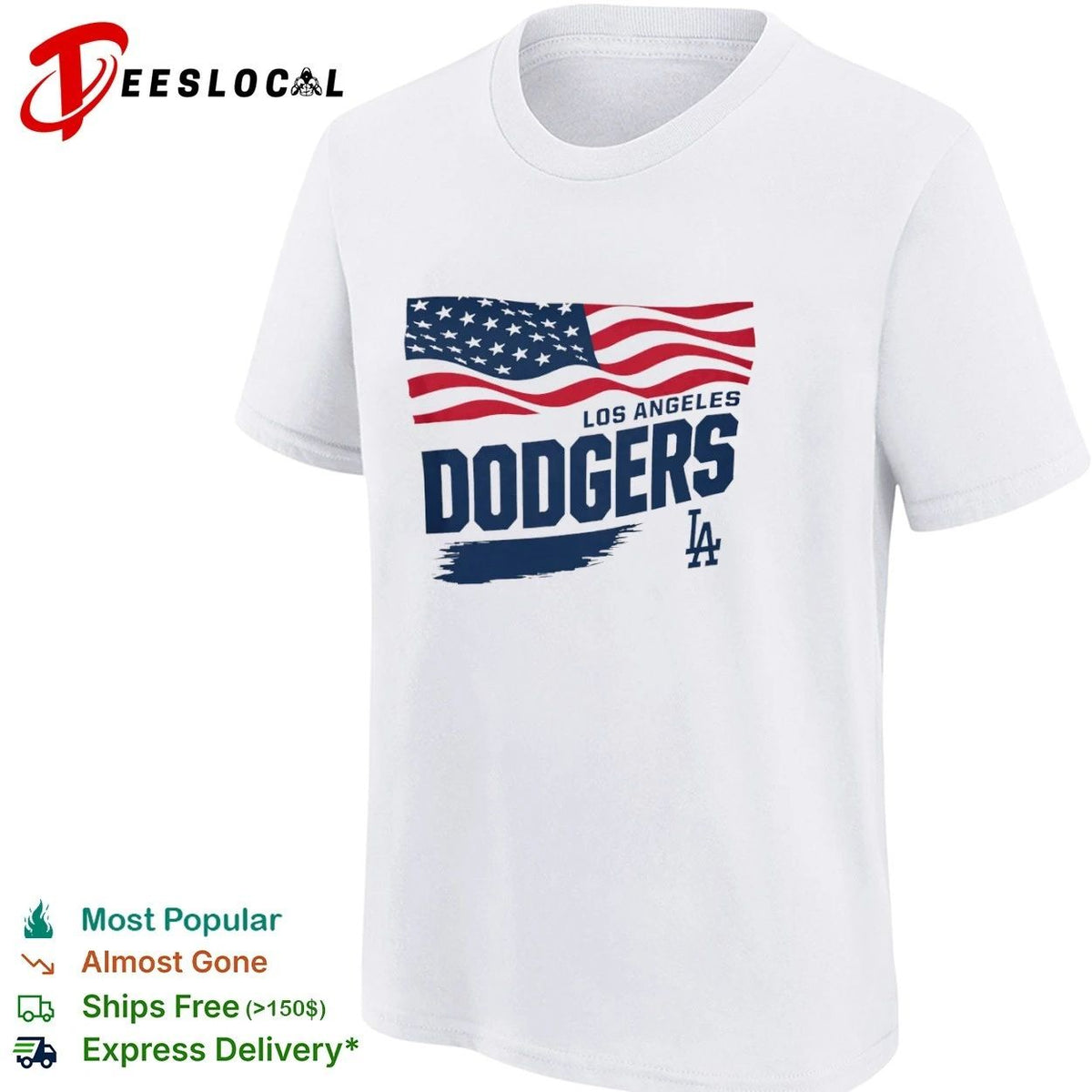 Los Angeles Dodgers Waving Flag Starter Los Angeles Dodgers Unisex