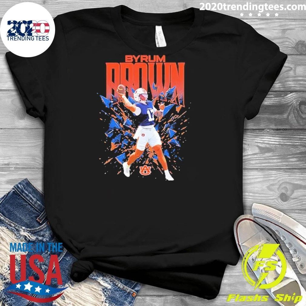 Byrum Brown Auburn Tigers Football Player Graphic Shirt
