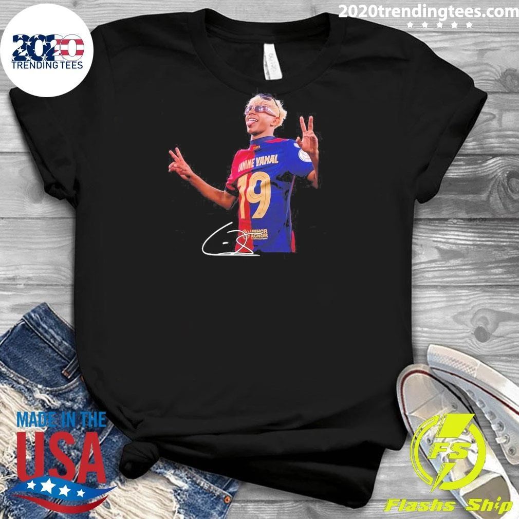 Football Player Lamine Yamal Signature Shirt