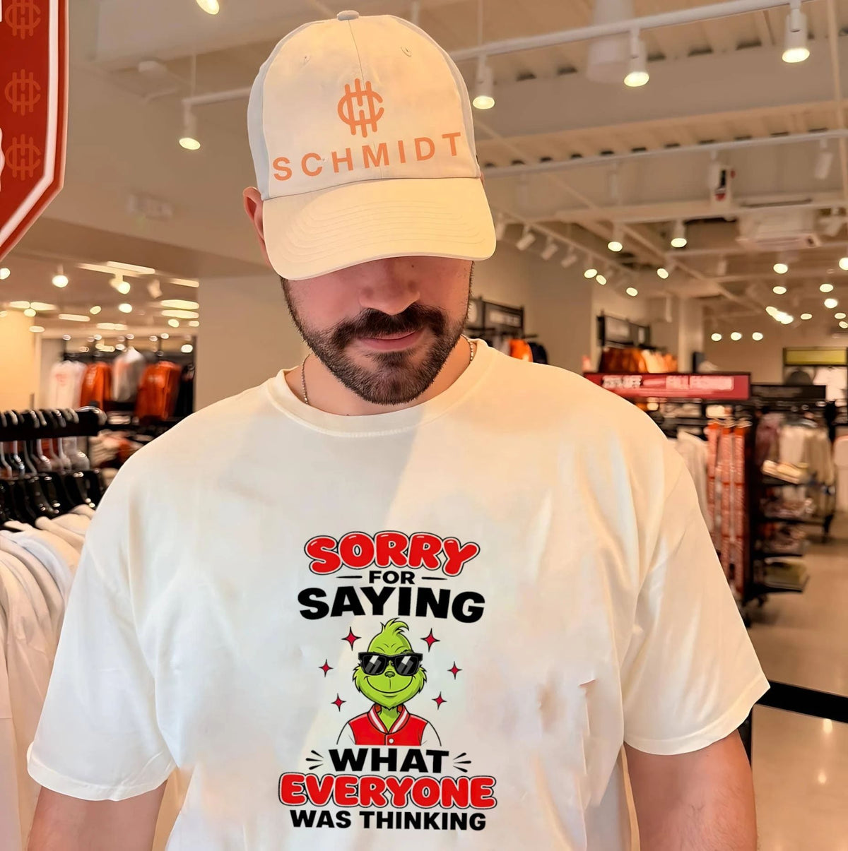 Grinch sorry for saying what everyone was thinking shirt Unisex