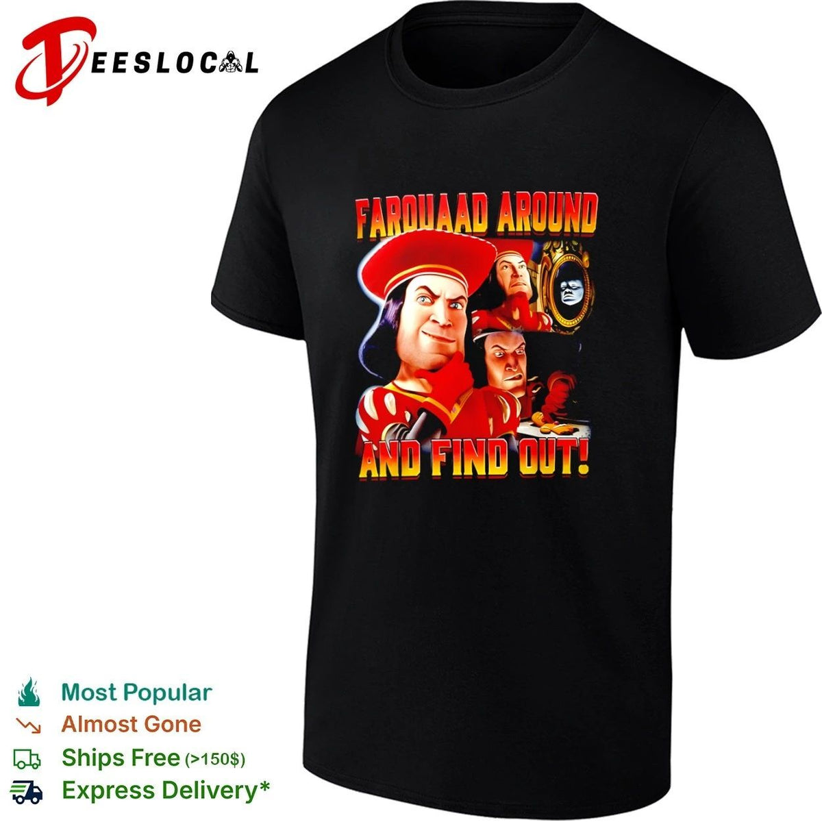 Farquaad Around and Find Out Shrek Gingerbread Man Unisex