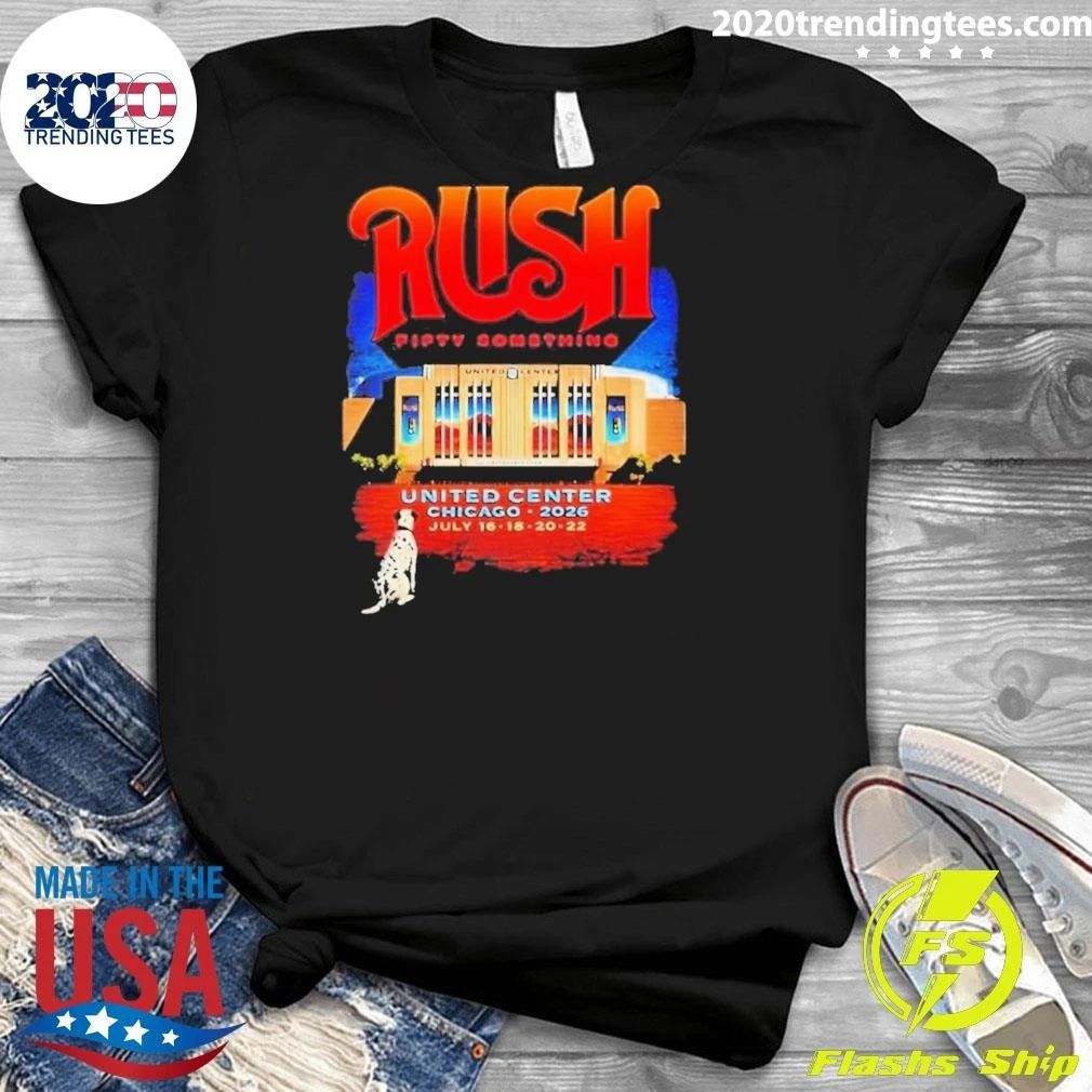 Rush Chicago IL At United Center On July 16 18 20 22 Fifty Something Tour 2026 Shirt