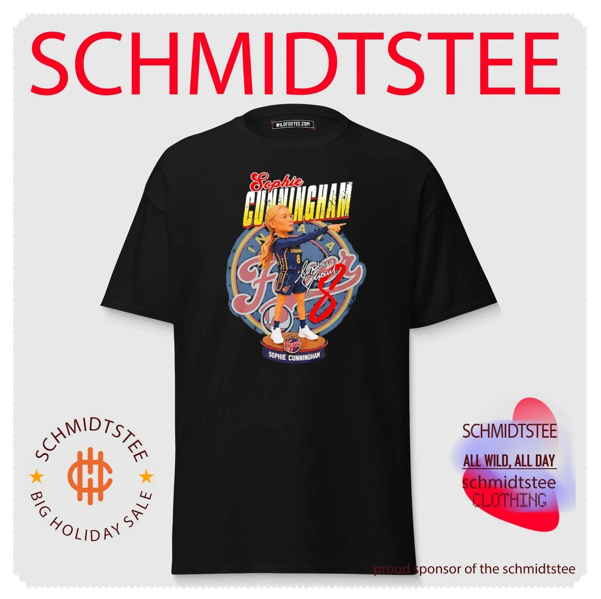 Indiana Fever Sophie Cunningham pointing chibi vintage shirt Unisex