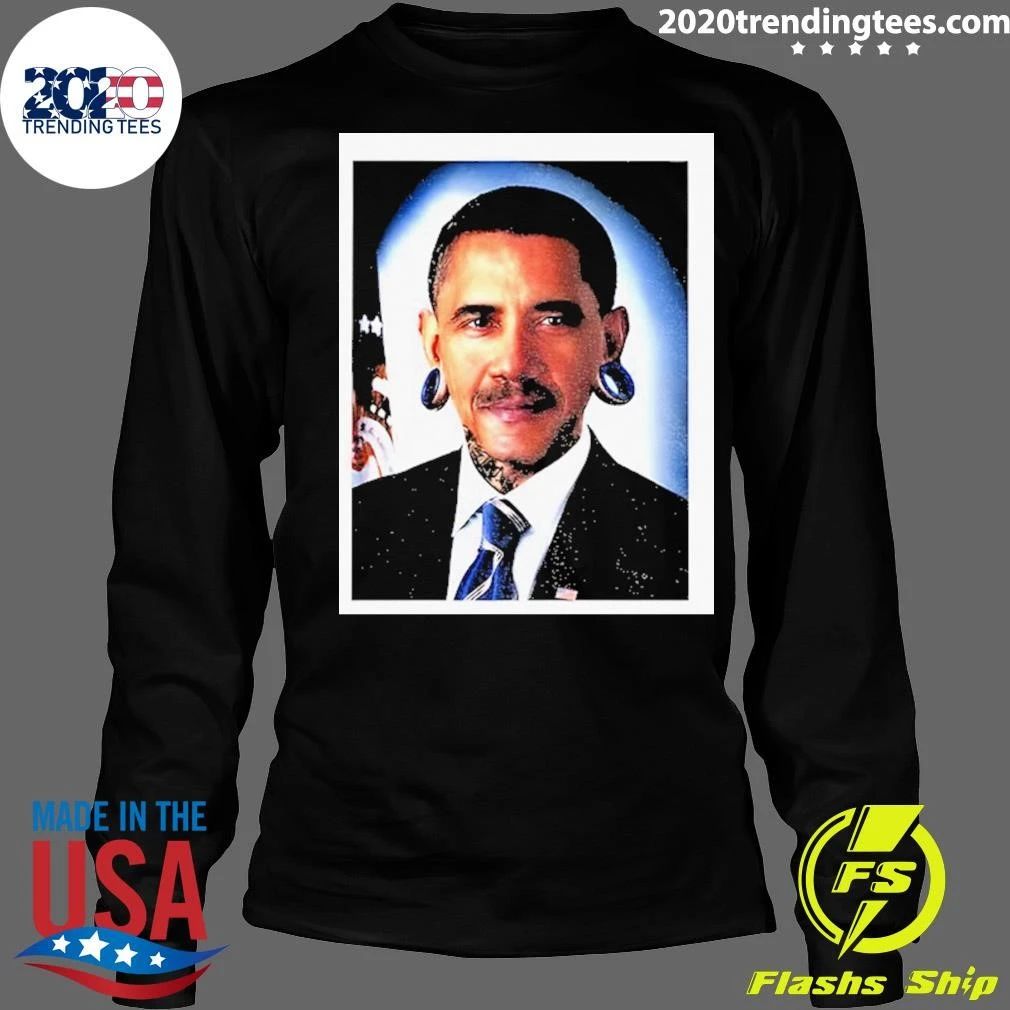 Obama Tattoo President Portrait Graphic Political Shirt