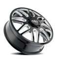 Cali Off-Road 9115D Invader Dually 22×8.25 / 8×210 BP / 115mm OS / 154.2mm Hub Gls Blk Mill Wheel