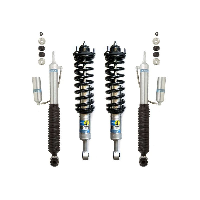 Bilstein 6112 Strut & Spring Assembled + Rear 5160 Reservoir Shocks Set for 2010-2014 Toyota FJ Cruiser 4WD RWD