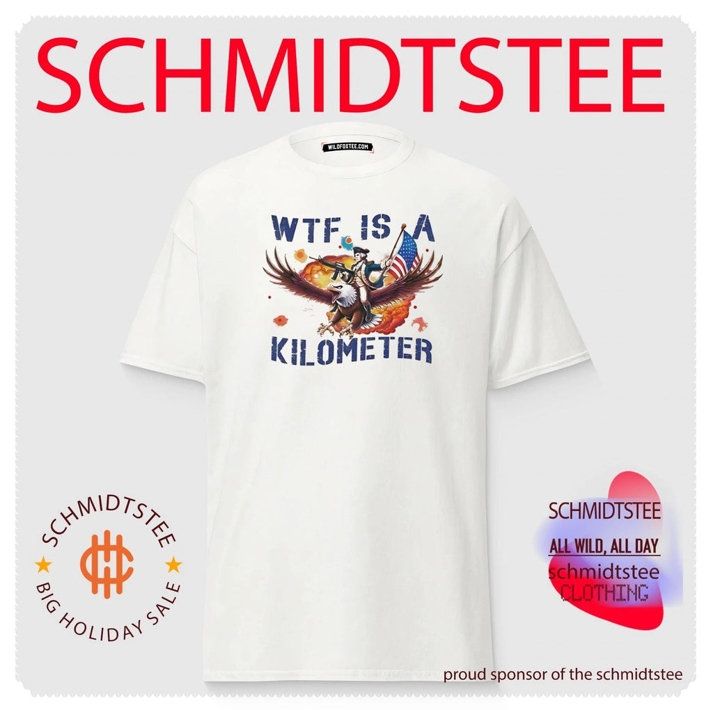 George Washington Riding Eagle Wtf Is a Kilometer shirt Unisex