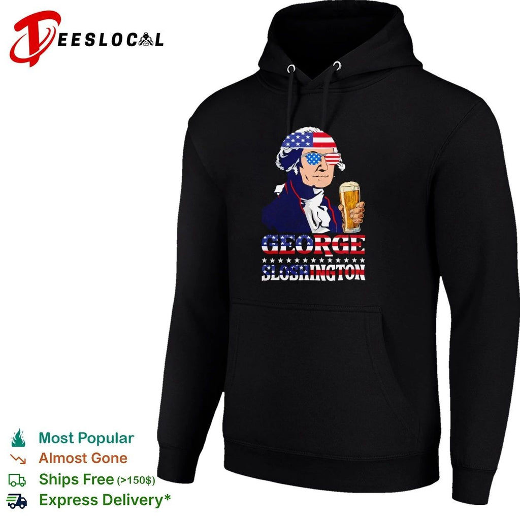 George Sloshington American Flag Sunglasses Beer Unisex