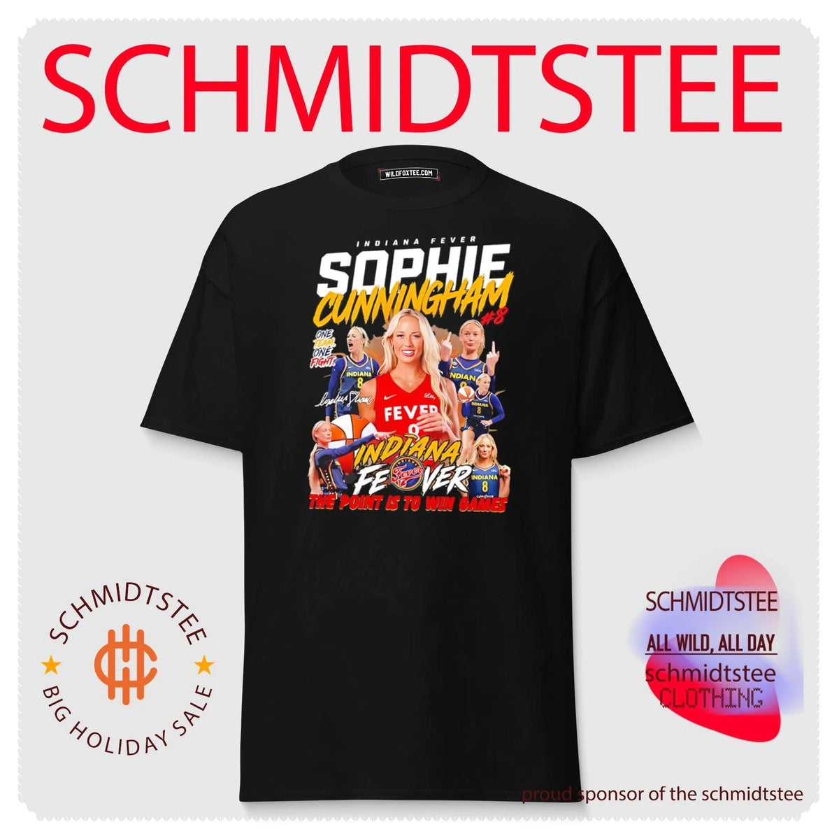 Indiana Fever Sophie Cunningham one team one fight the point is to win games shirt Unisex