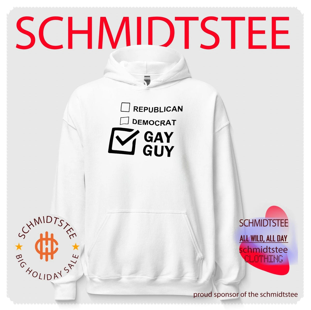 Republican Democrat Gay Guy Checkbox LGBTQ shirt Unisex