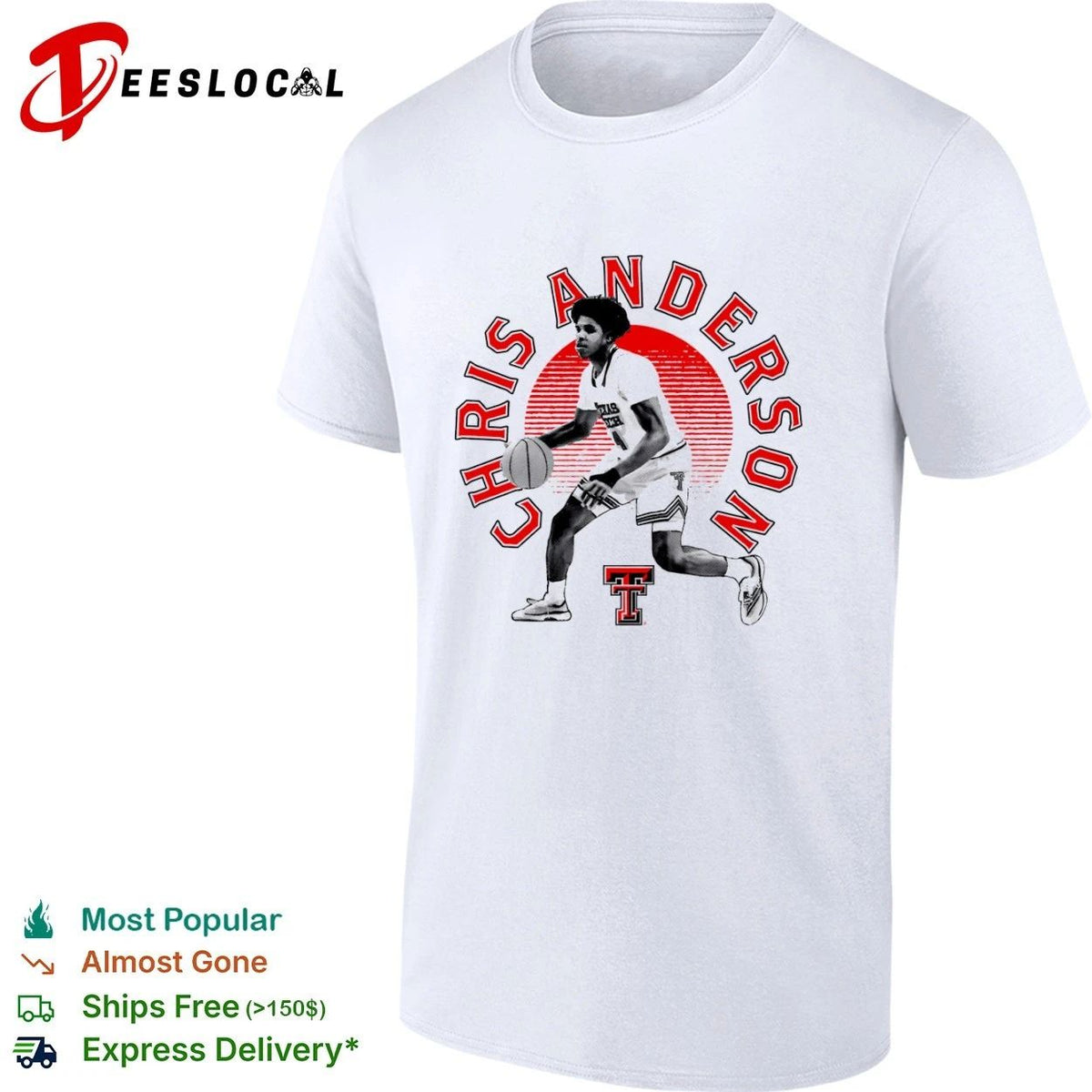 Chris Anderson Texas Tech Red Raiders Basketball Unisex