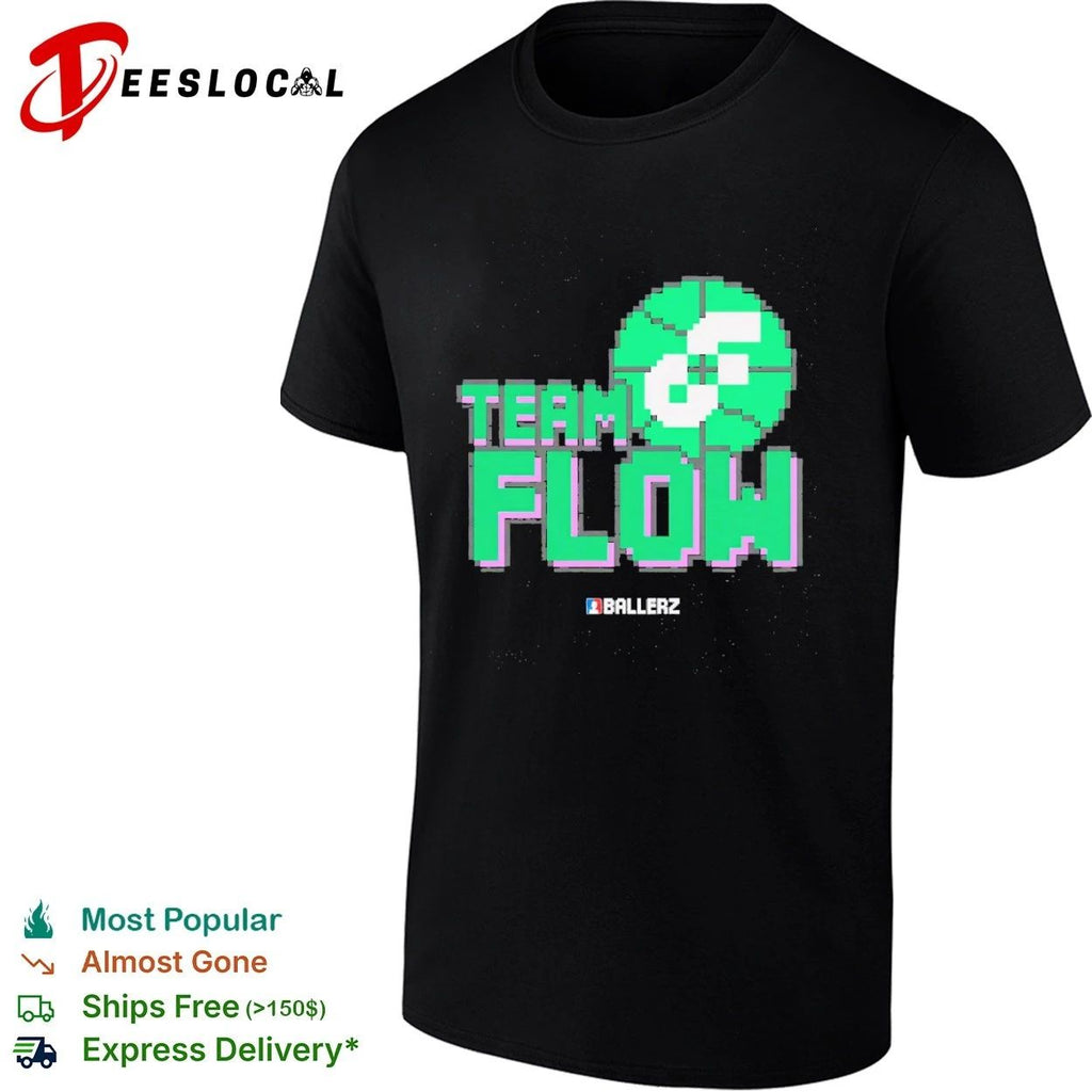 Team Flow Ballerz basketball pixel art Unisex