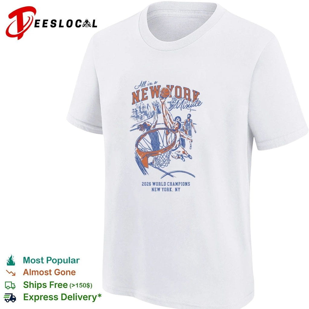 All in a New York Minute 2026 World Champions New York NY Unisex