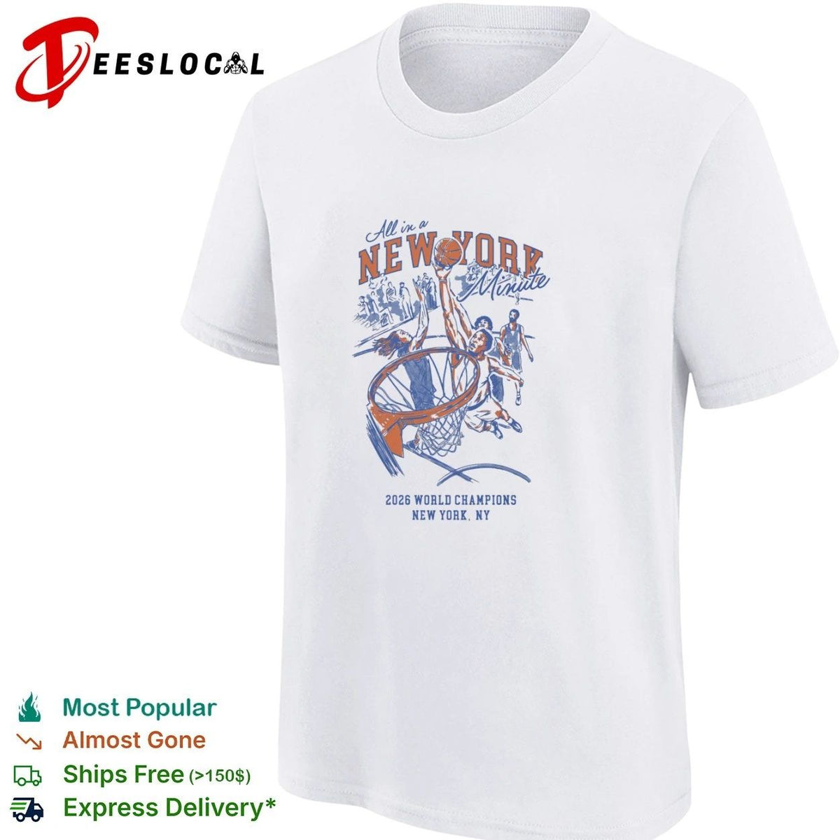 All in a New York Minute 2026 World Champions New York NY Unisex