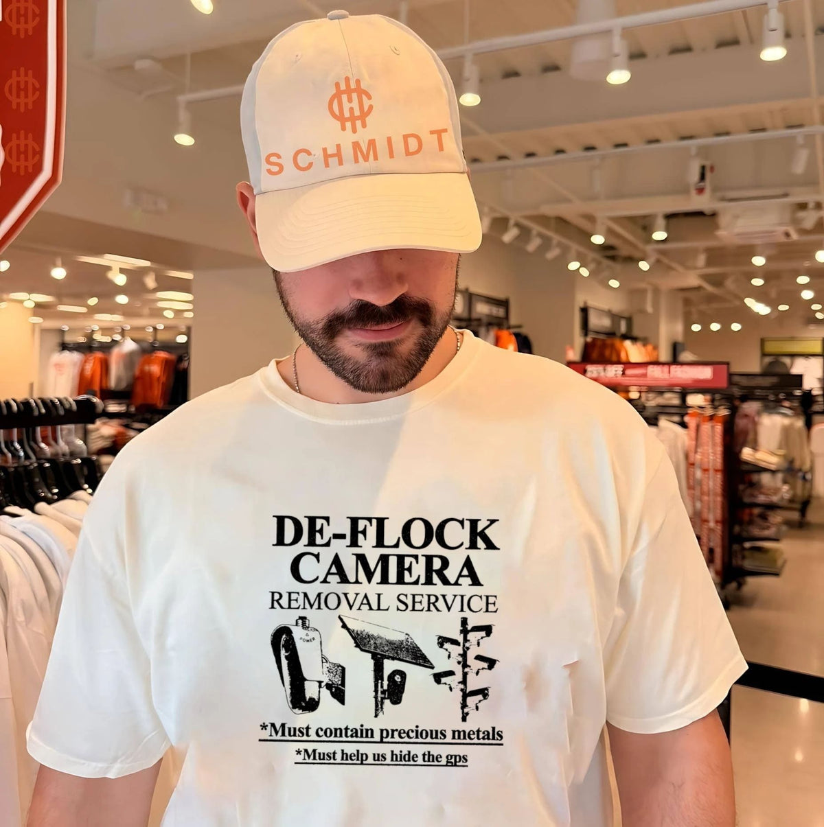 De-Flock Camera Removal Service surveillance shirt Unisex