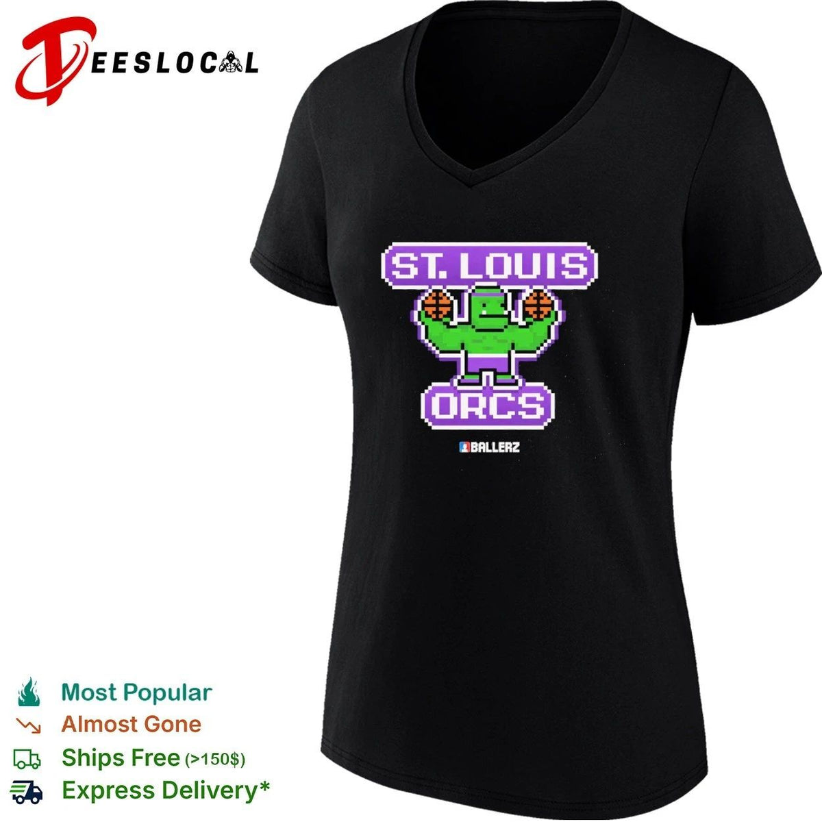 St Louis Orcs Ballerz basketball pixel art Unisex