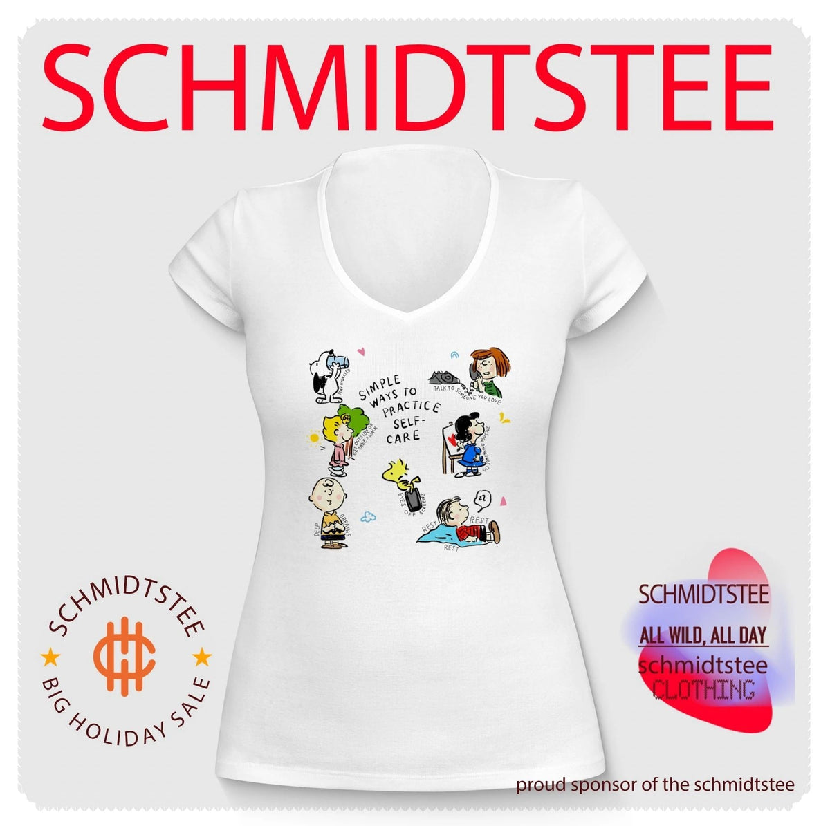 Peanuts Simple Ways to Practice Self-Care shirt Unisex