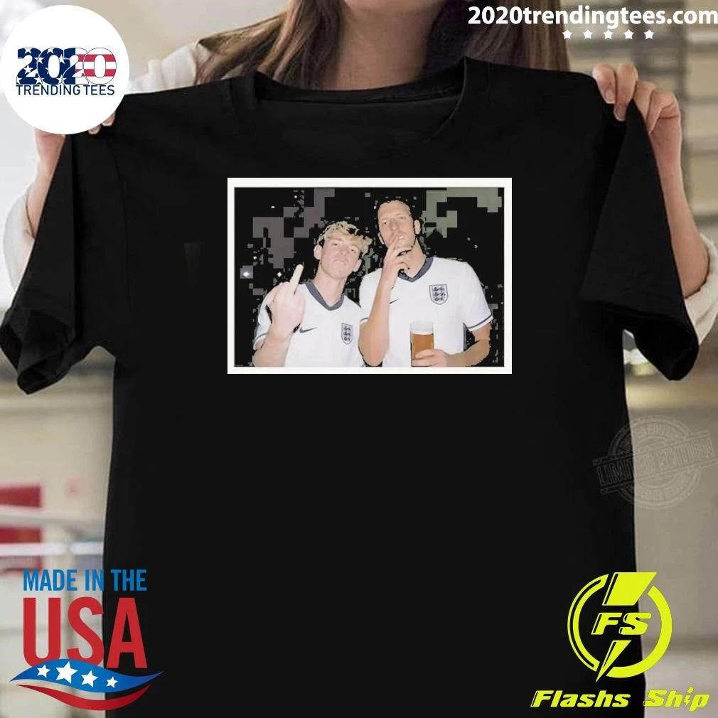 Anthony Gordon And Dan Burn Middle Finger England Soccer World Cup 2026 Shirt