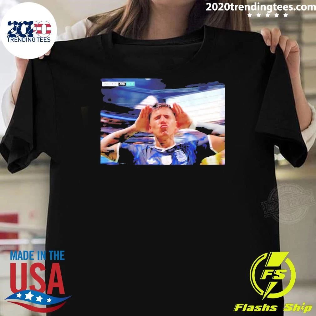 Enzo Fernández Argentina Soccer World Cup 2026 England 1 1 Argentina shirt