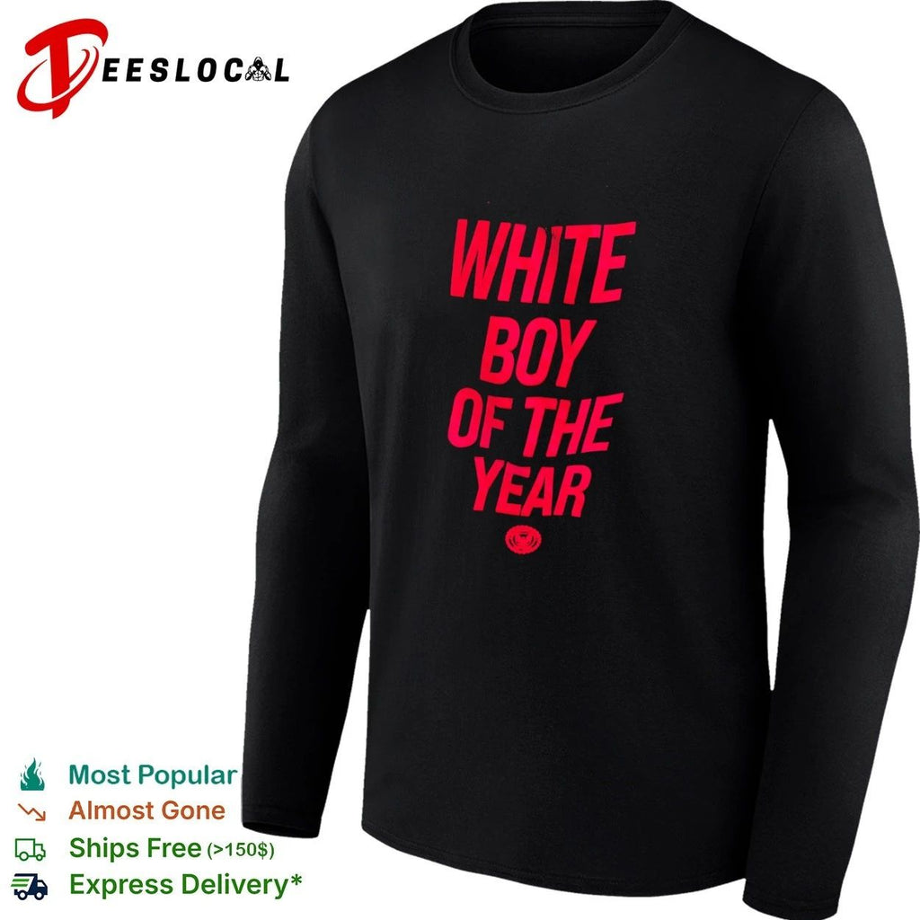 White Boy of the Year funny slogan humor Unisex