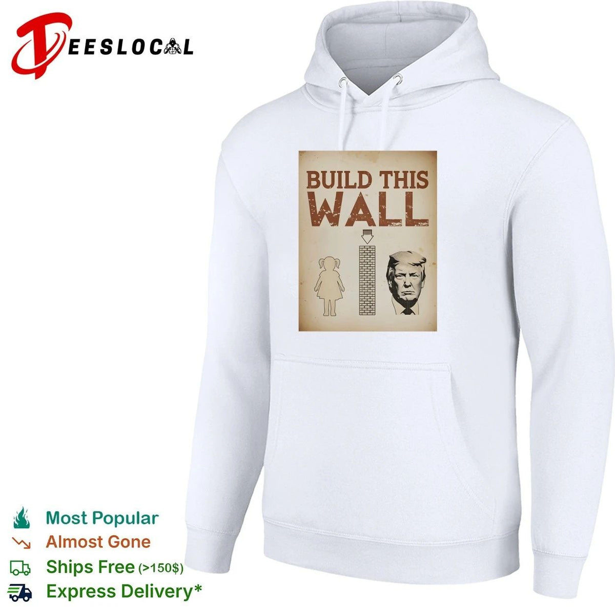 Build This Wall Anti Trump Political Satire Unisex