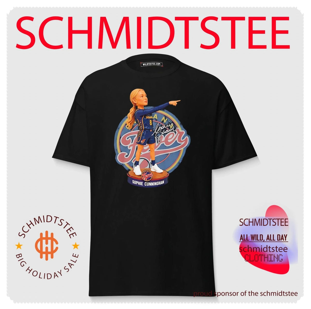 Indiana Fever Sophie Cunningham figure signature shirt Unisex