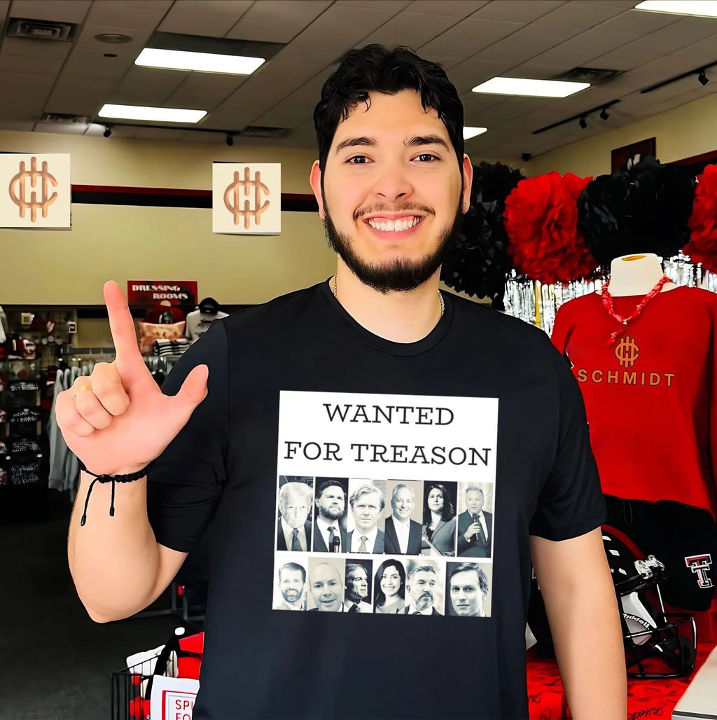 Wanted for treason Donald Trump JD Vance Tulsi Gabbard Jared Kushner shirt Unisex