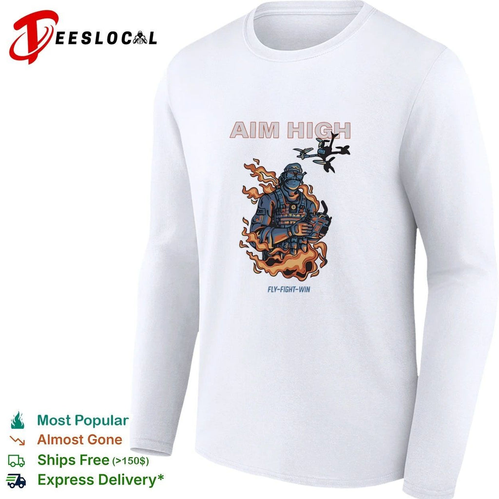 Aim High Fly-Fight-Win Drone Pilot fpv Unisex