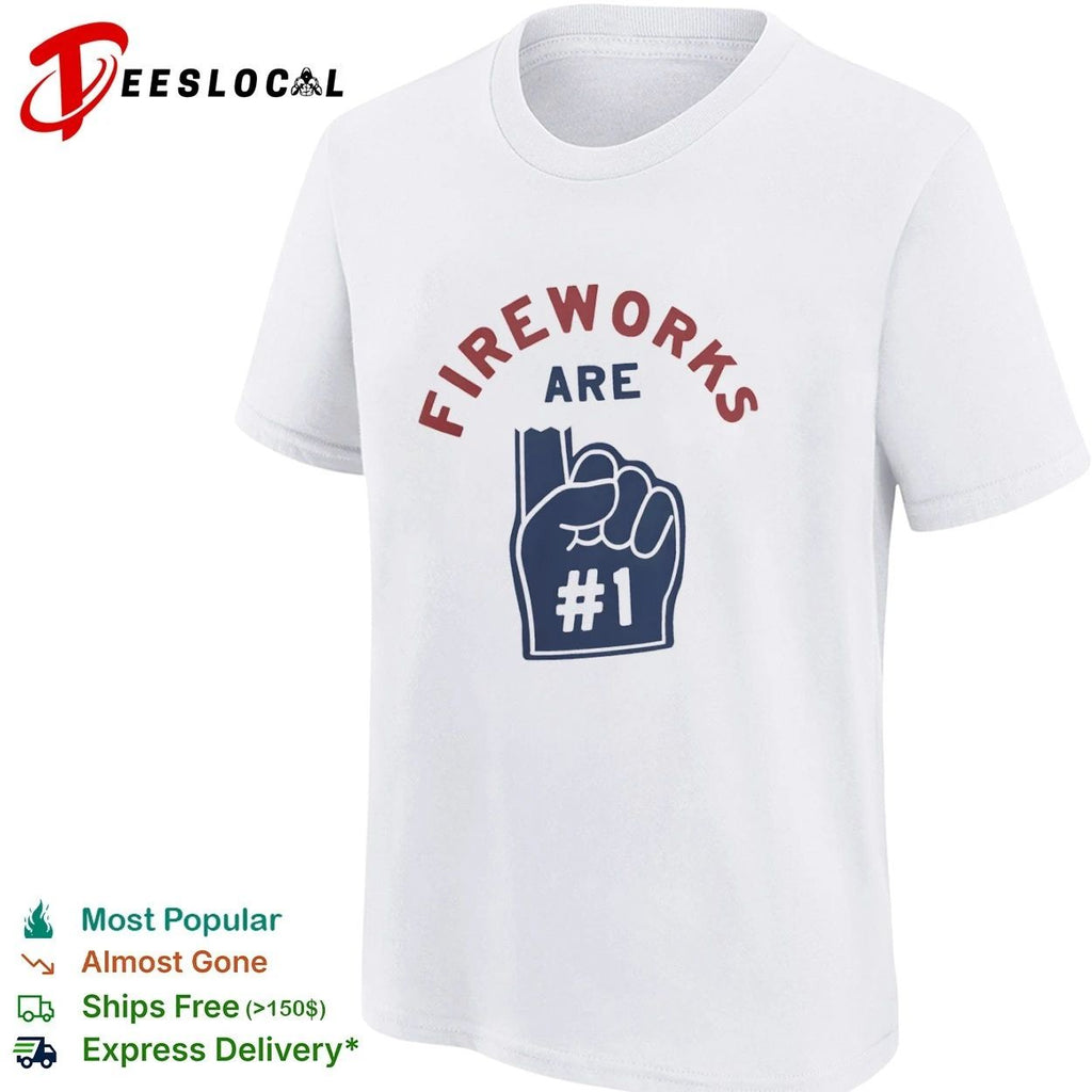 Fireworks Are Number 1 Blown Up Foam Finger 4th of July Unisex