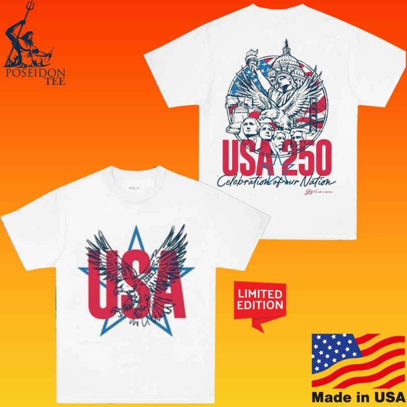 Usa 250 Years Circle Celebration Of Our Nation Unisex