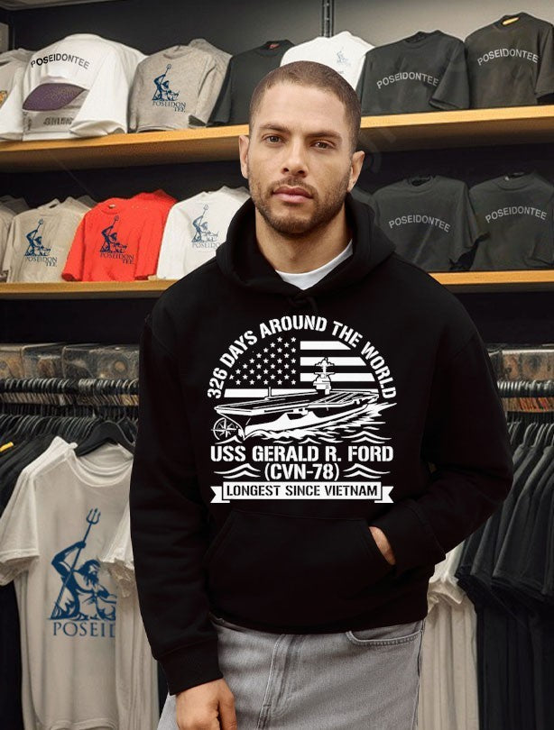 Uss Gerald R. Ford 326 Day Deployment Historic Homecoming Unisex