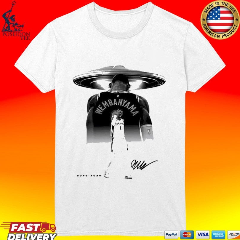 Victor Wembanyama San Antonio Spurs Alien Ufo Nba Finals 2025 2026 Signature Unisex