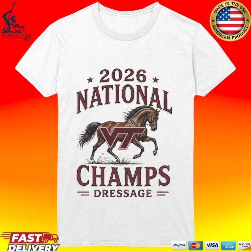 Virginia Tech Hokies 2026 National Champs Dressage Horse Unisex
