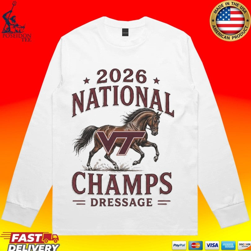 Virginia Tech Hokies 2026 National Champs Dressage Horse Unisex