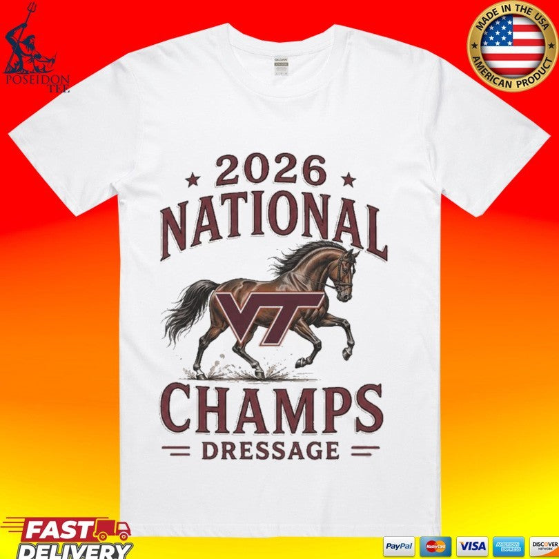 Virginia Tech Hokies 2026 National Champs Dressage Horse Unisex