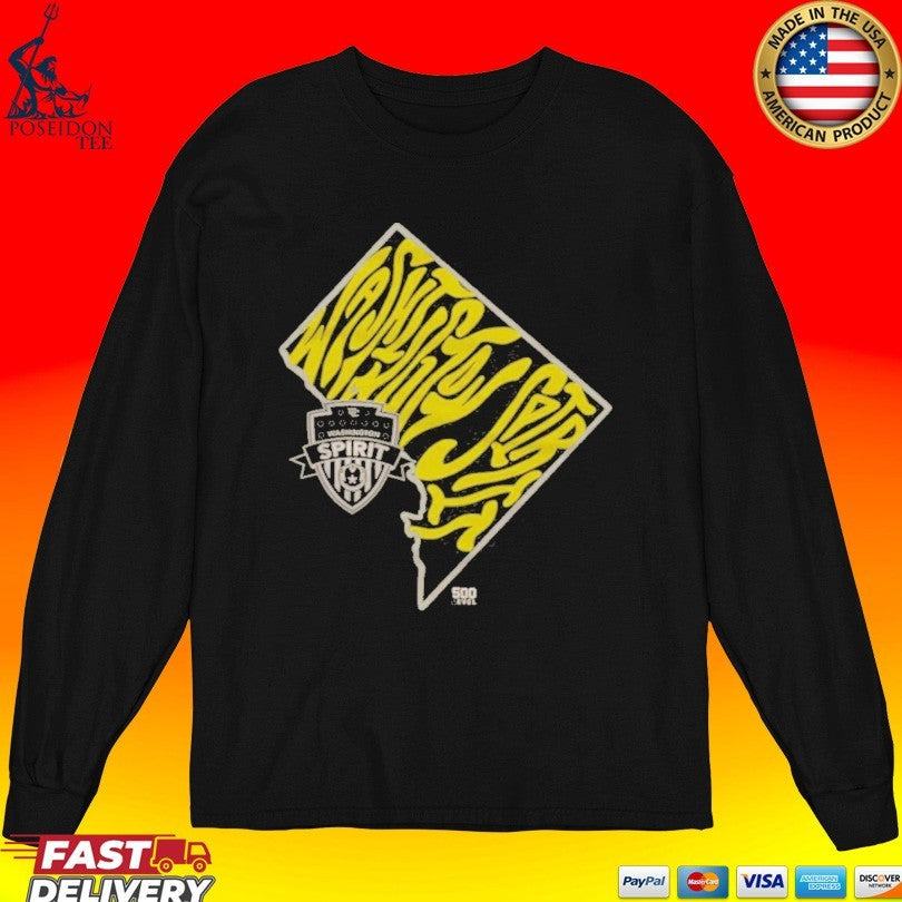 Washington Spirit Groovy Team State Wht Unisex
