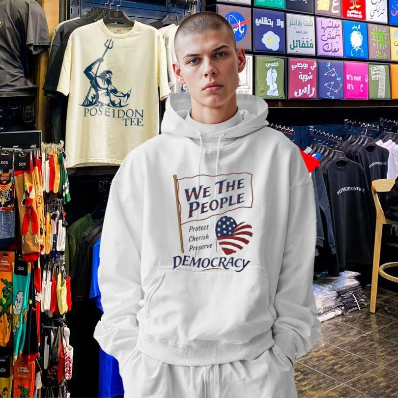 We the People Protect Cherish Preserve Democracy American Heart Unisex