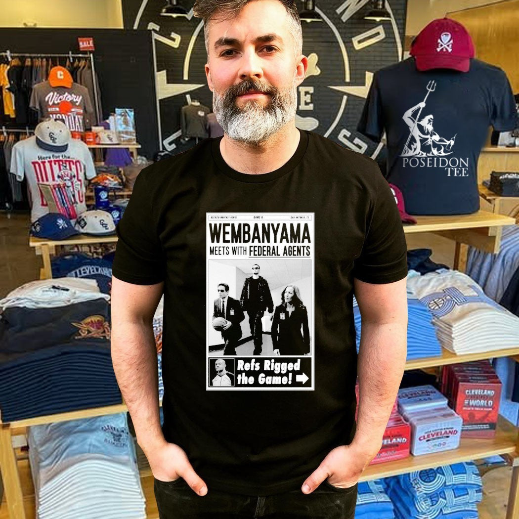 Wembanyama X-files Style Federal Agents San Antonio Basketball Unisex