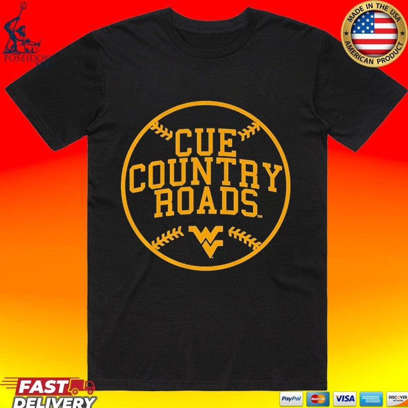 West Virginia Baseball Cue Country Roads Unisex