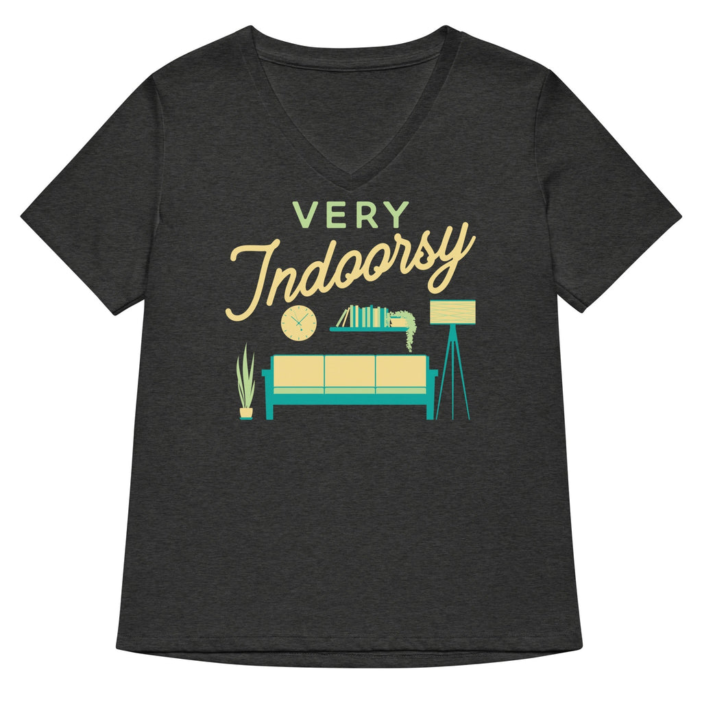 Very Indoorsy Women's V-Neck Tee Unisex