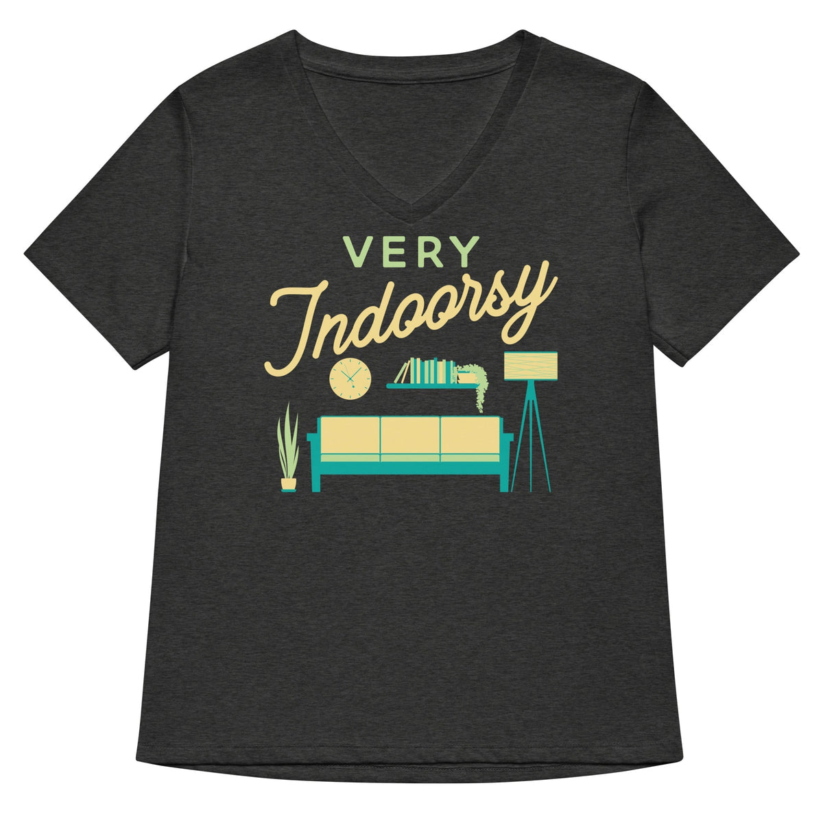 Very Indoorsy Women's V-Neck Tee Unisex