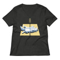 Solar Charging Women's V-Neck Tee Unisex